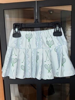 Ann + Reeves tennis skirt print pleated athletic toddler girl performance